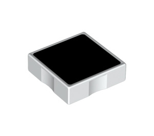 Duplo Tile 2 x 2 with Side Indents with Black Square (6309 / 48755)