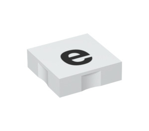 Дупло Плочка 2 x 2 с отстрани Indents с "e" (6309 / 48475)