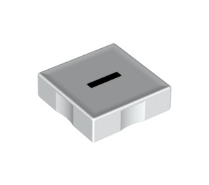 Duplo Bricka 2 x 2 med Sida Indents med Minus - (6309 / 48514)