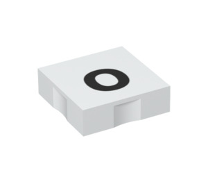 Duplo Tile 2 x 2 with Side Indents with "o" (6309 / 48533)