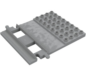 Duplo Tog Track med Plate 4 x 8 (35965)