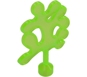 Duplo Transparent Bright Green Branch (43852)