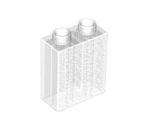 Duplo Transparent Glitter Brick 1 x 2 x 2 (4066 / 76371)