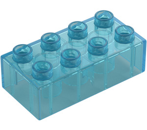 Duplo Transparentes Hellblau Stein 2 x 4 (3011 / 31459)