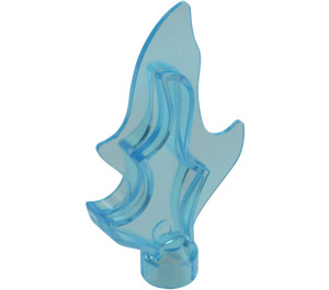 Duplo Transparent Light Blue Flame 1 x 2 x 5 (51703)