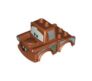 Duplo Truck Body with Mater Offset Teeth (12128 / 19200)