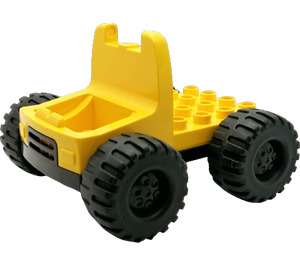 Duplo Truck with 4 x 4 Flatbed Plate and Jumbo Wheels