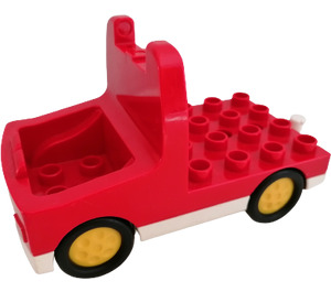 Duplo Truck med Flatbed og Gul Hjul