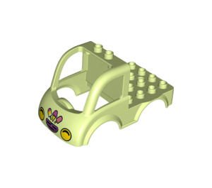 Duplo Vehicle Body for Flatbed Truck with Ice Creams (15453 / 19105)