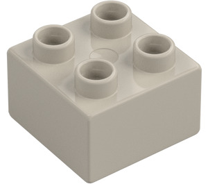 Duplo Very Light Gray Brick 2 x 2 (3437 / 89461)