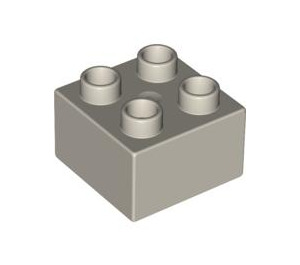 Duplo Very Light Gray Brick 2 x 2 (3437 / 89461)