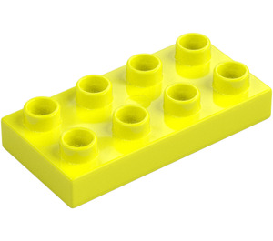 Duplo Vibrant Yellow Plate 2 x 4 (4538 / 40666)