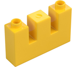 Duplo Seinä 1 x 4 x 2 jossa Nuoli Slits (16685)