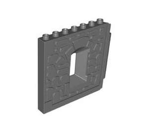 Duplo Wall 1 x 8 x 6 with Window and Brick Pattern (51697)