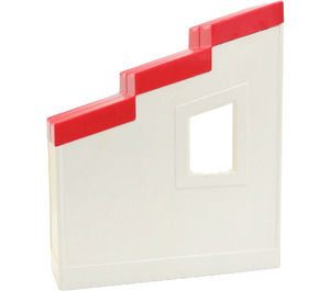 Duplo pared 2 x 6 x 6 con Izquierda Ventana y Rojo Stepped Tejado (75276)