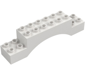 Duplo White Arch Brick 2 x 10 x 2 (51704)