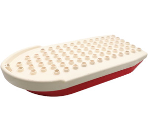 Duplo Blanc Bateau Hull 8 x 15 avec Rouge Bas