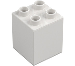 Duplo Biały Cegła 2 x 2 x 2 (31110)