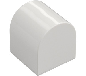 Duplo Bianco Mattoncino 2 x 2 x 2 con Parte superiore curva (3664)