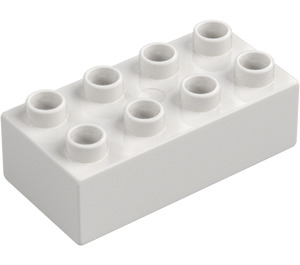 Duplo Biały Cegła 2 x 4 (3011 / 31459)