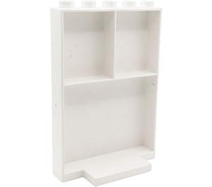 Duplo Weiß Building Mauer 2 x 5 x 6 mit Zwei Upper Cupboards