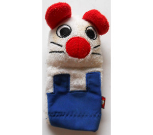 Duplo Hvit Katt Finger Puppet