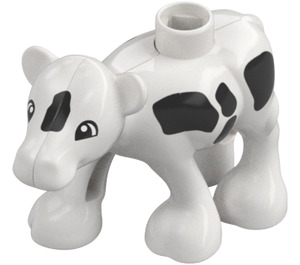 Duplo Weiß Cow Calf mit Schwarz Patches (12057 / 34803)