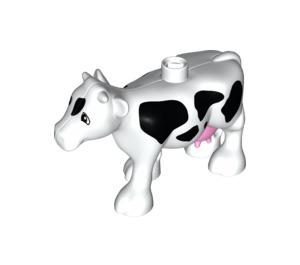 Duplo Wit Cow met Zwart Patches en Pink Udder (12053 / 87304)