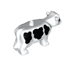 Duplo White Cow with black splodges (6673 / 75720)