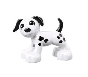 Duplo White Dog with Black Spots and Black Tail (58057 / 89697)