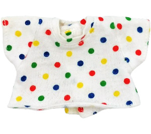 Duplo White Doll T-Shirt with Dots