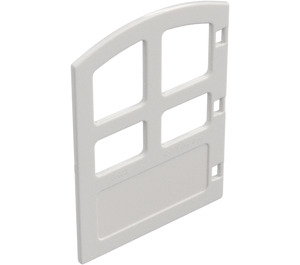 Duplo White Door with Smaller Bottom Windows (31023)