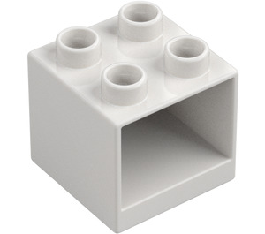 Duplo White Drawer Cabinet 2 x 2 x 1.5 (4890)