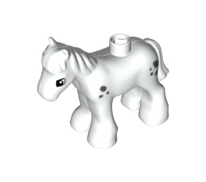 Duplo White Foal with Black Spots (26392 / 75723)