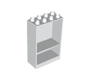 Duplo Weiß Rahmen 4 x 2 x 5 mit Shelf (27395)