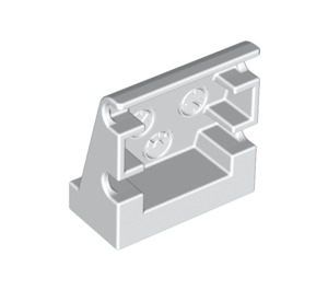 Duplo White Panel 1 x 2 x 1 2/3 Sloped with 3 Embossed Gauges (6428)