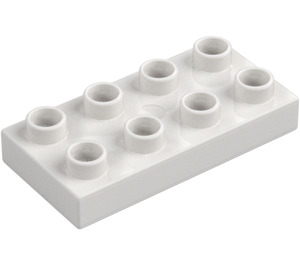 Duplo Bílá Deska 2 x 4 (4538 / 40666)