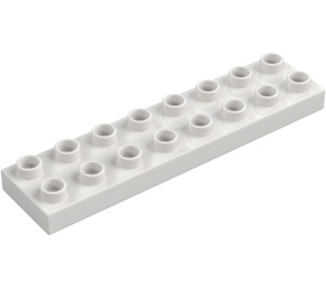 Duplo White Plate 2 x 8 (44524)