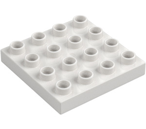 Duplo White Plate 4 x 4 (14721)