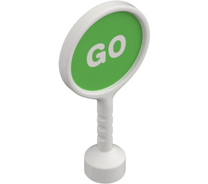 Duplo Blanc Rond Sign avec "Go" (41759 / 43823)