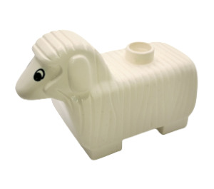 Duplo Valkoinen Sheep jossa Lyhyet jalat