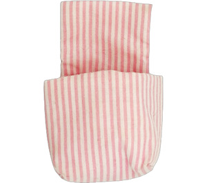 Duplo White Sleeping Bag with Pink Stripes (92822)