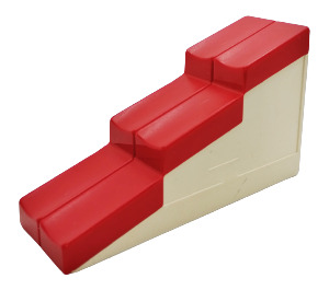 Duplo Weiß Stepped Dach mit Rot Shingles