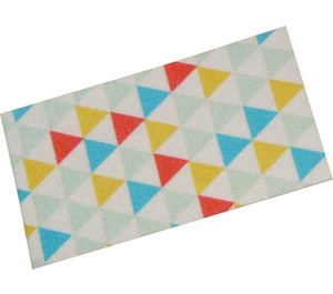 Duplo Blanc Towel 3 x 6 avec Triangles