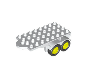 Duplo Wit Truck Trailer Assembly (25081)