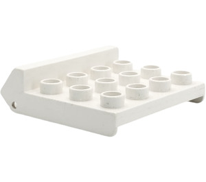 Duplo White Wheel House Roof (2200)