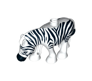 Duplo Valkoinen Zebra jossa Sileä Mane (12042 / 88693)