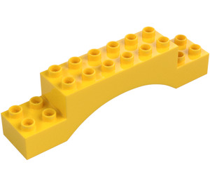 Duplo Keltainen Kaari Palikka 2 x 10 x 2 (51704)