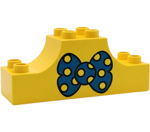 Duplo Yellow Bow 2 x 6 x 2 with Bowtie (4197)