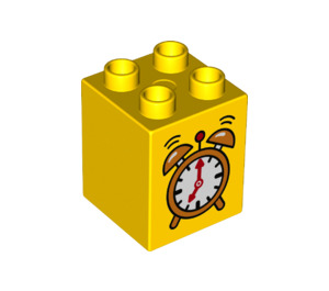 Duplo Žlutá Kostka 2 x 2 x 2 s Alarm Clock (19421 / 31110)